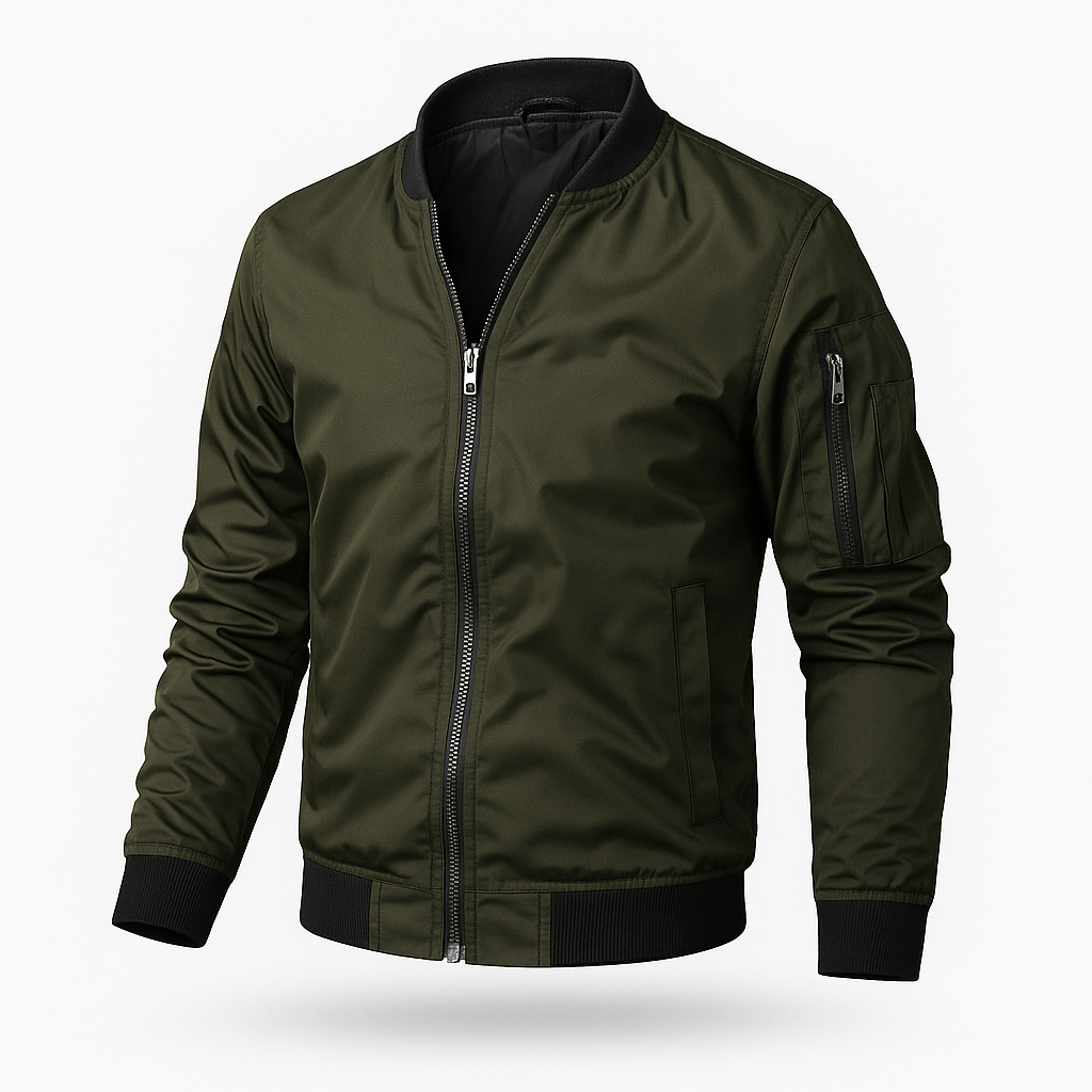 Bomberjacke | Reißverschluss | Winddicht | Sommerjacke | Herrenjacke-HauteBerlin