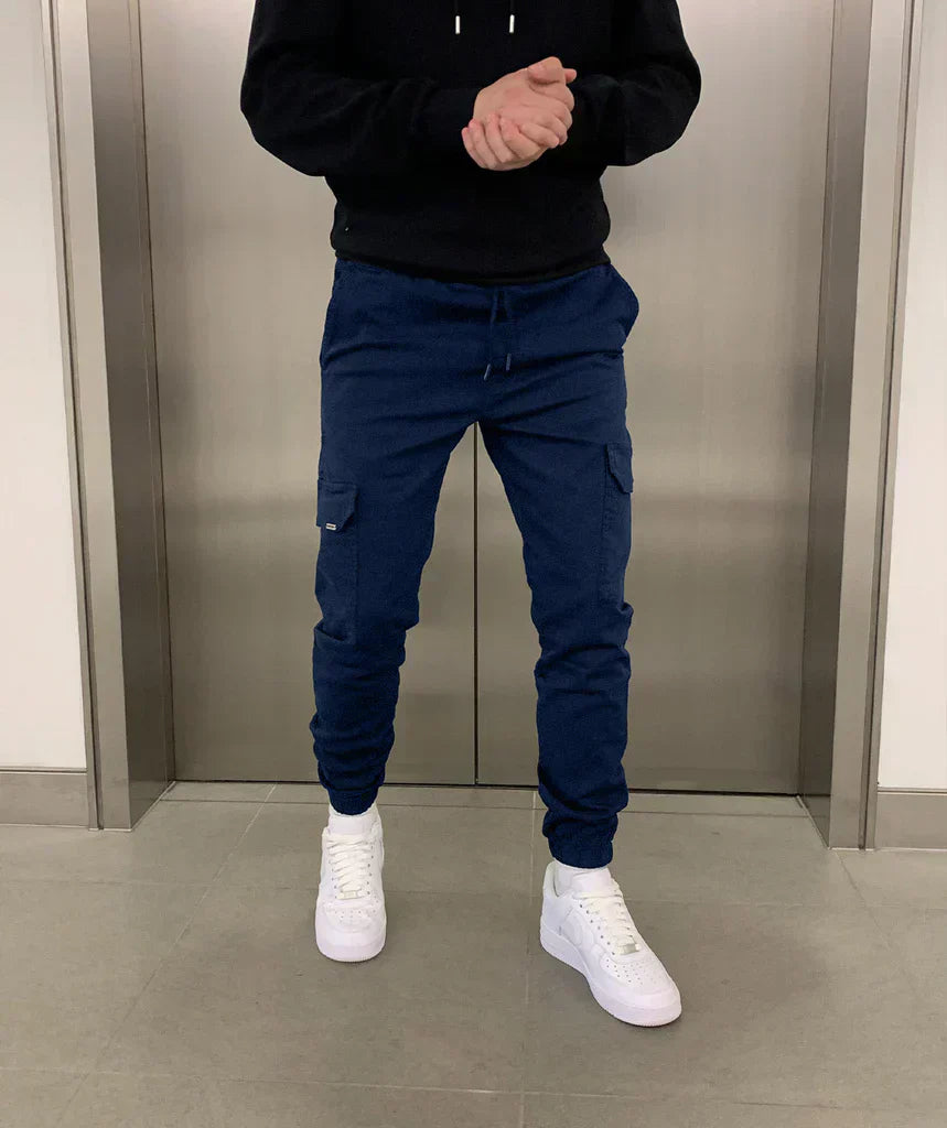Cargo Jogger - Slim Fit - Kordelzug - Cargohosen - Herrenhosen-HauteBerlin