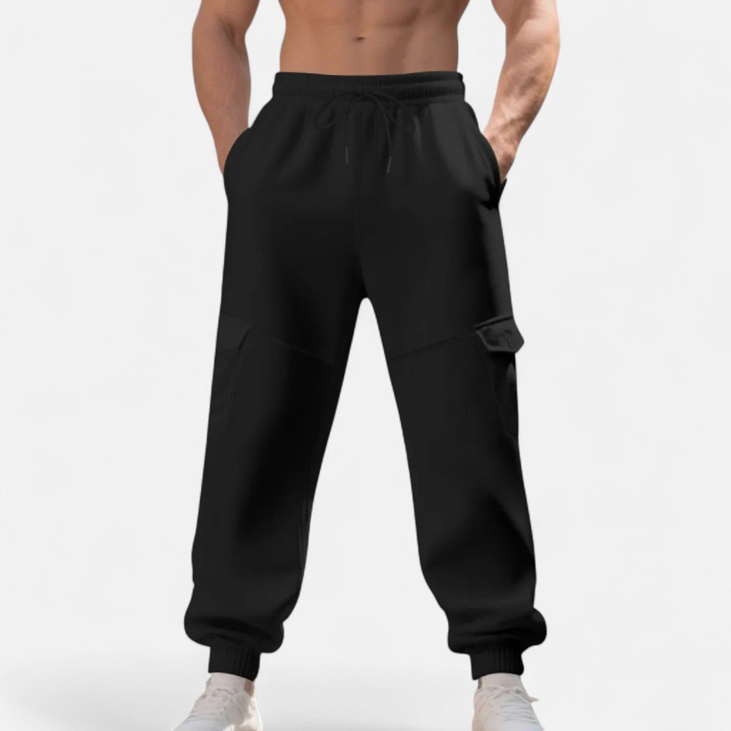 Cargo Joggers – Lässige Cargo-Jogginghose mit Kordelzug für Herren-HauteBerlin