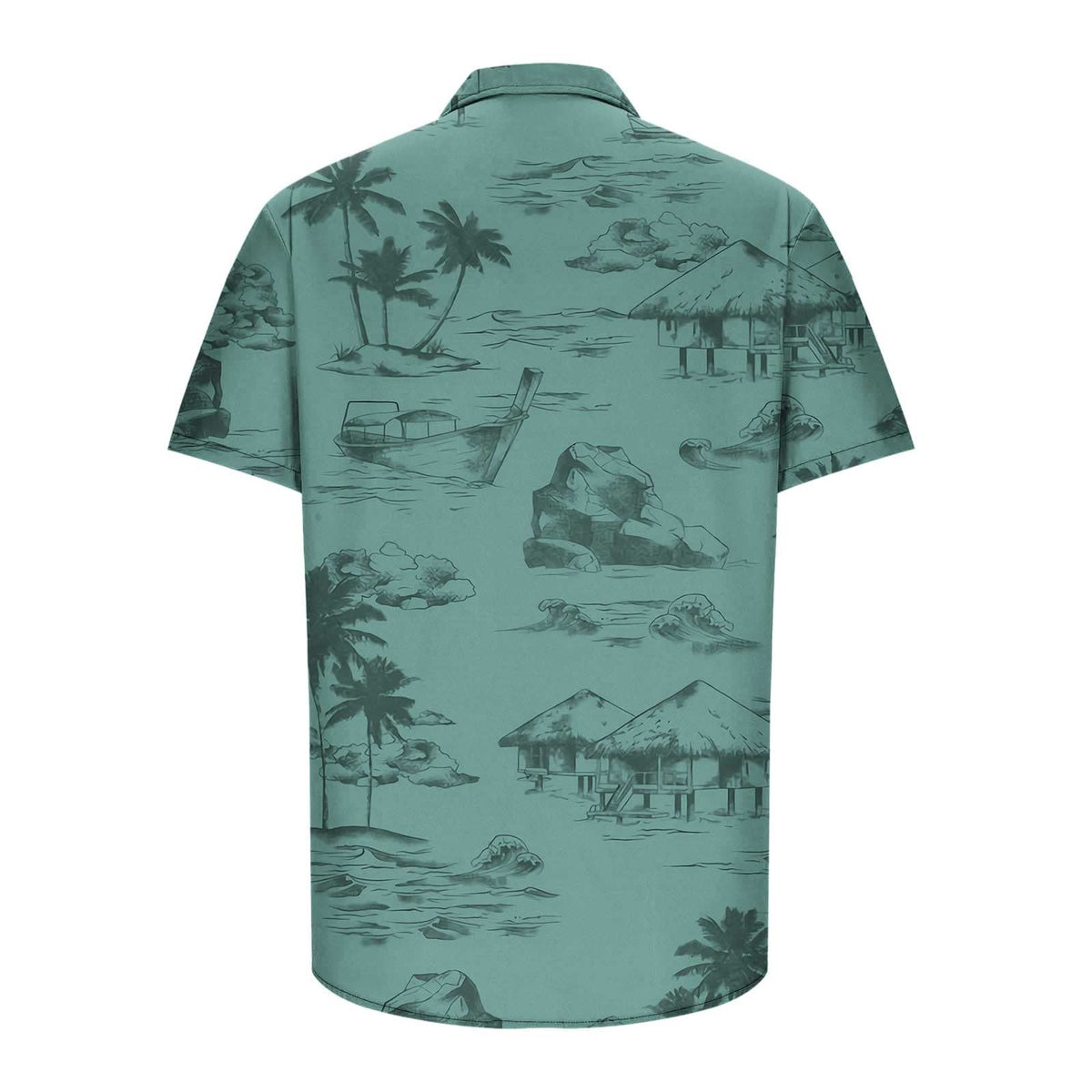 Hawaiihemd Herren: Kurzarmhemd mit Palmen-Print für den Sommer-HauteBerlin