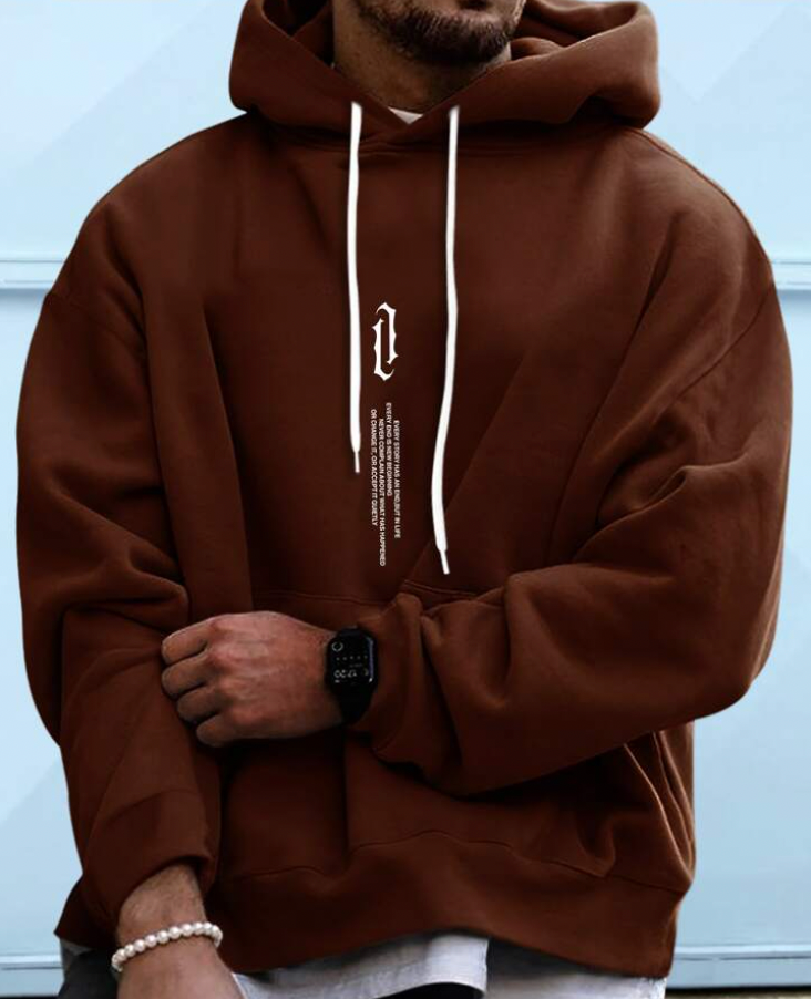 Herren Hoodie - Gemütlich - Lose Passform - Pullover Hoodie - Herrenbekleidung-HauteBerlin