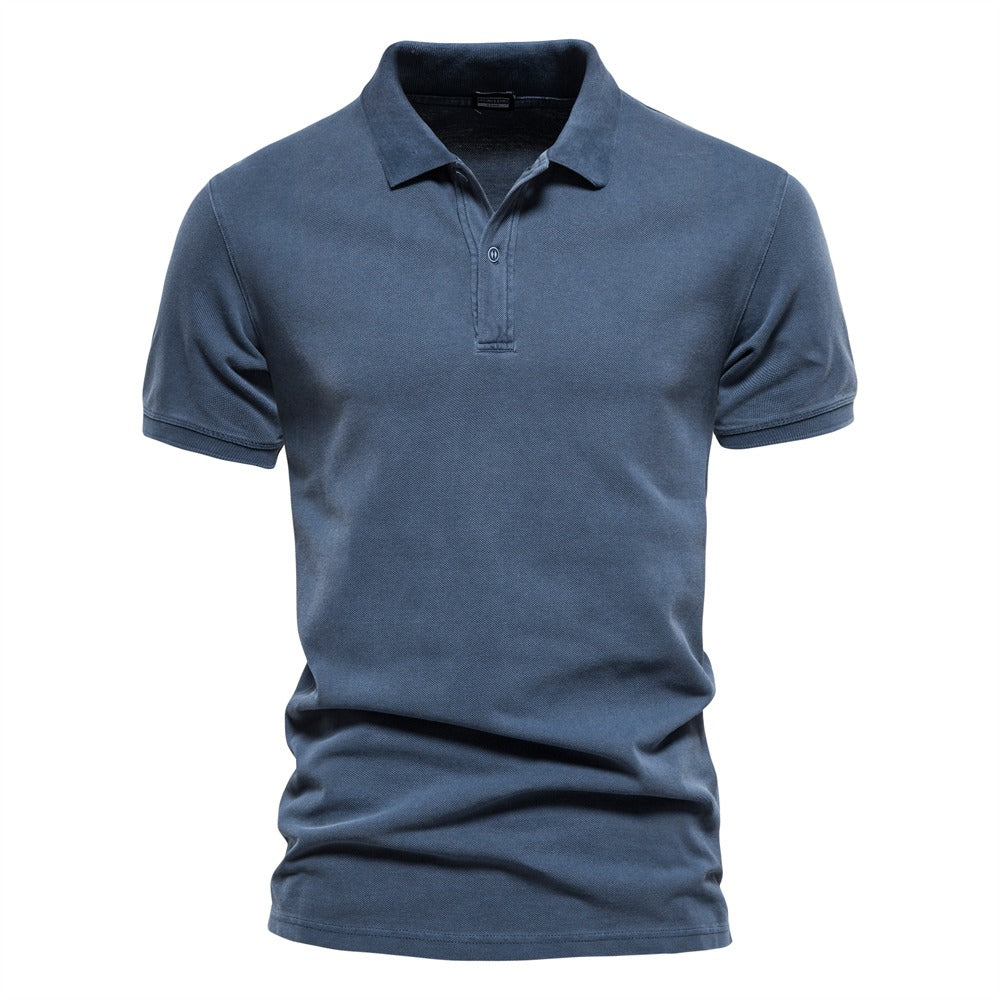 Polo-Shirt – Herren-Polohemd mit Kragen, Knopfleiste und kurzen Ärmeln-HauteBerlin