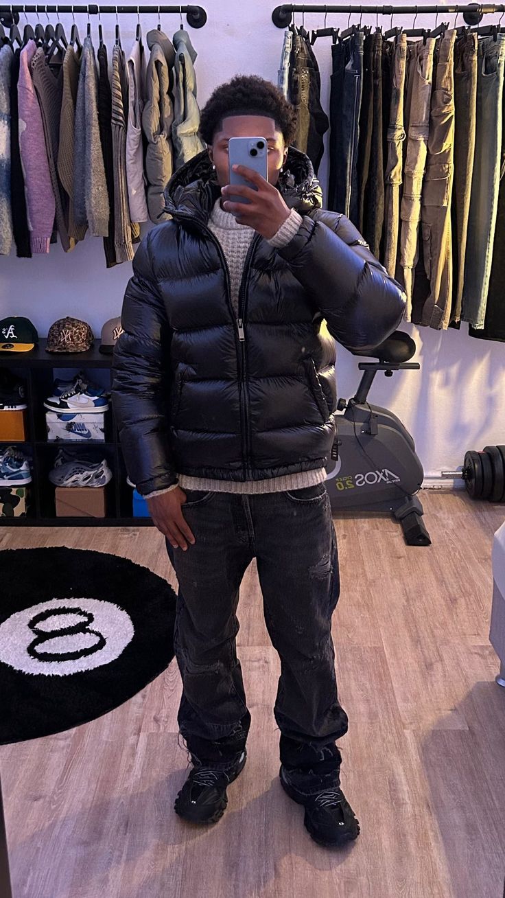 Pufferjacke – Kurze Winterjacke mit Kapuze für Herren-HauteBerlin