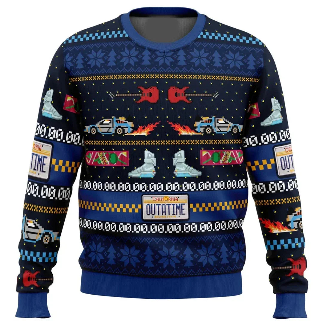 Pullover - Bedruckt - Rundhalsausschnitt - Strickpulli - Herrenpullover-HauteBerlin