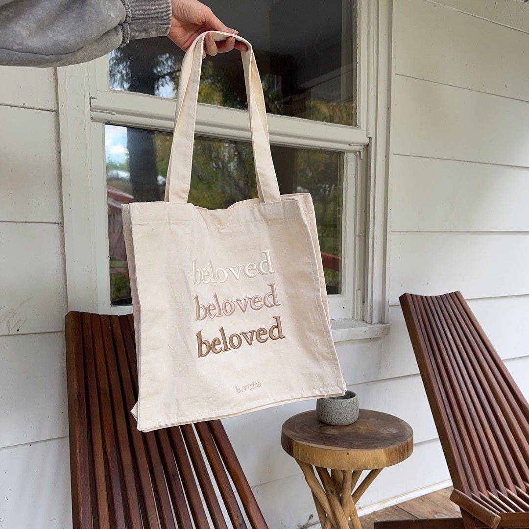 Shopper Damen | Canvas Stofftasche | Bestickt aus Baumwolle-HauteBerlin