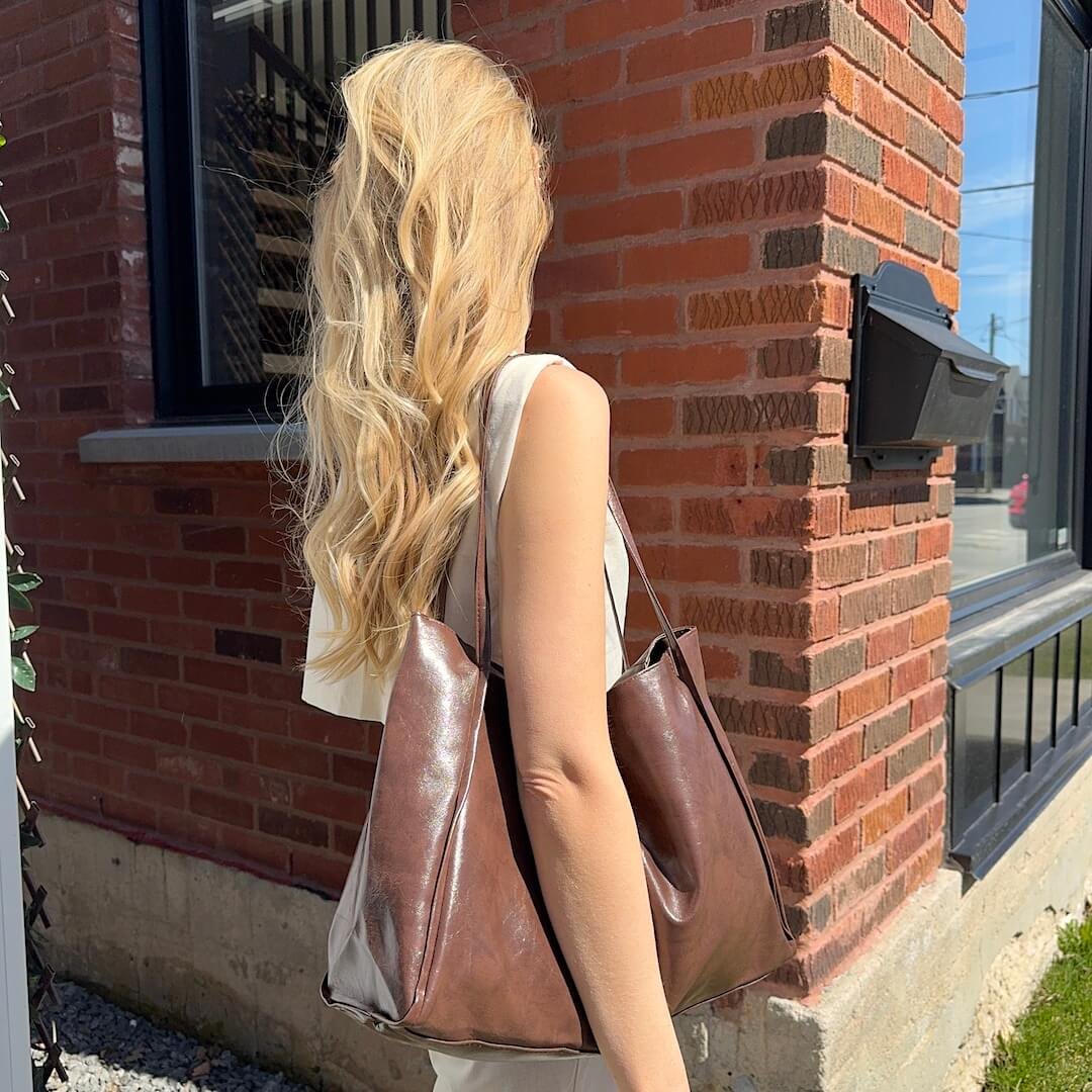 Shopper Tasche Damen | Kunstleder | Große Schultertasche-HauteBerlin