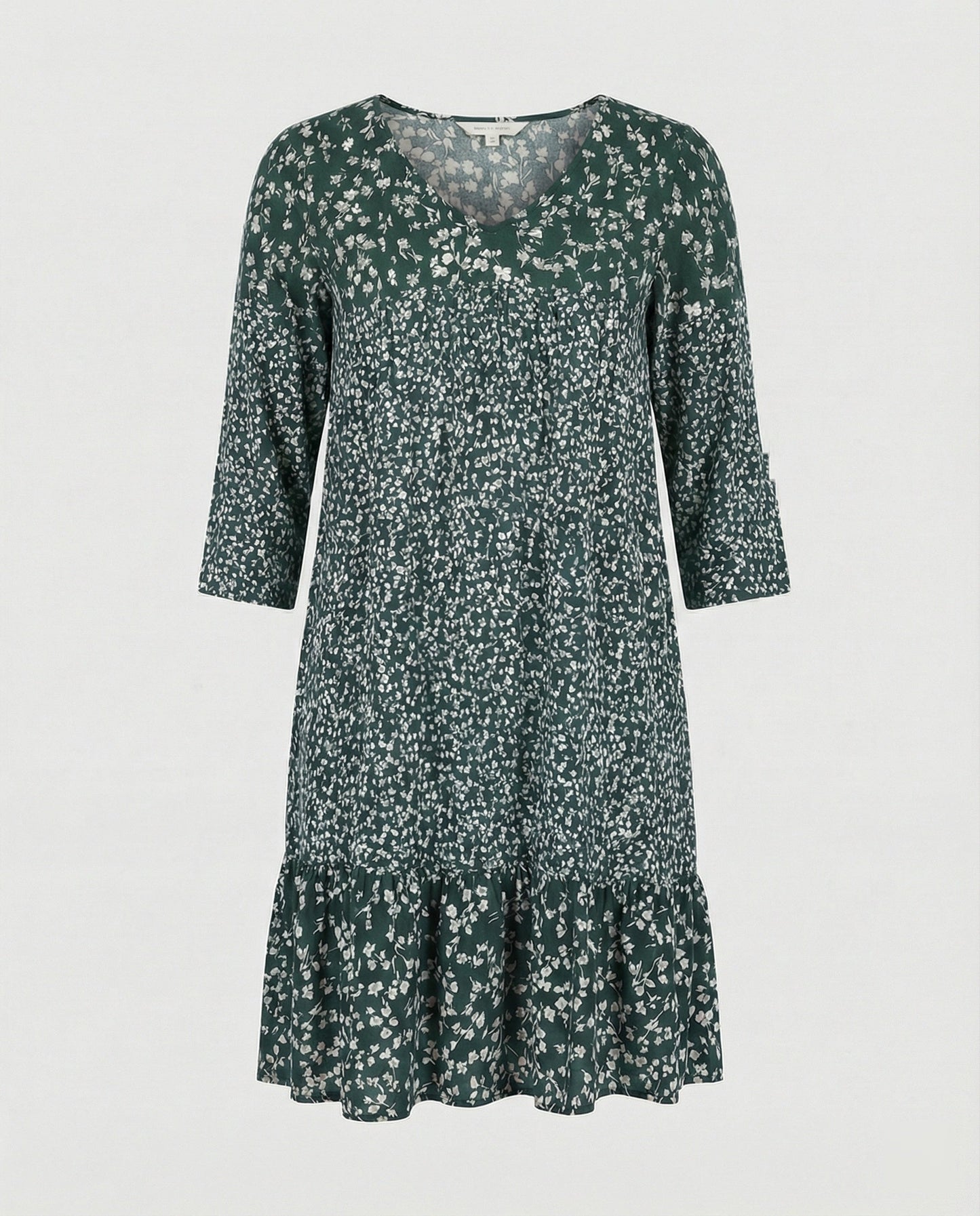 Sommerkleid – lockere Passform – Viertelärmel – Blumenkleid – Freizeitkleid-HauteBerlin