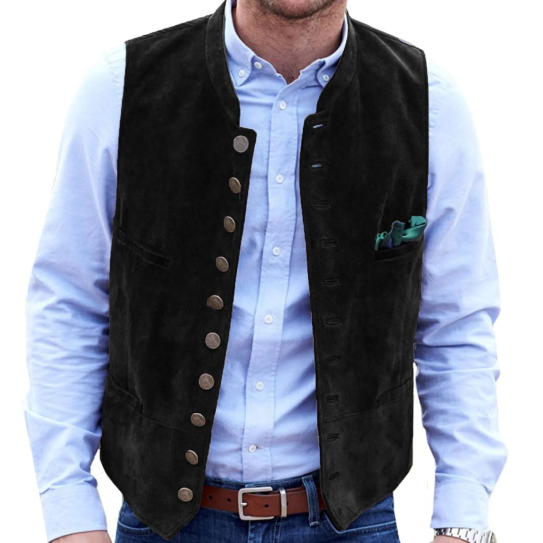Trachtenweste Herren - Traditionell Braun Oktoberfest-HauteBerlin
