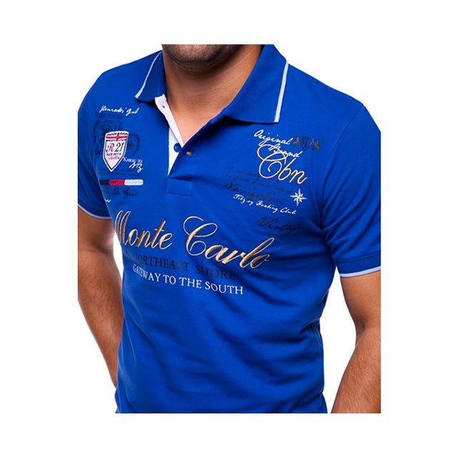 Polo Shirt Herren | Kurzarm | Print | Kontrastkragen-HauteBerlin