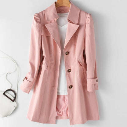 Trenchcoat Damen | Leicht | Tailliert | Knopfleiste