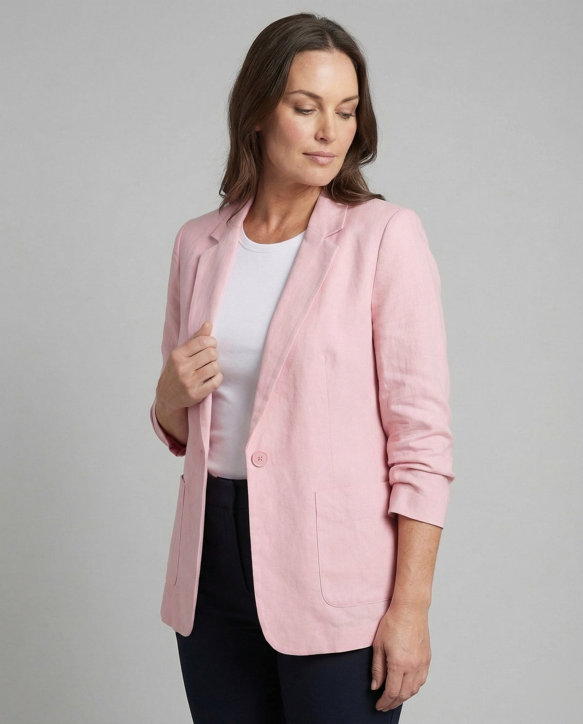 Blazer Damen | Lang | Offener Schnitt | Acht Farben