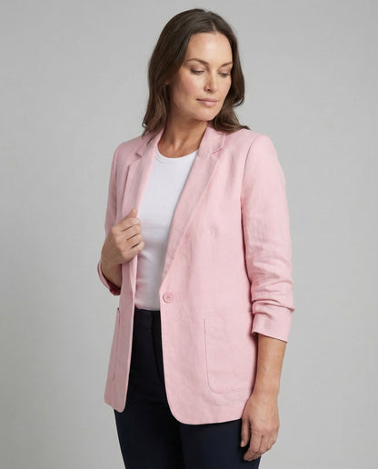 Blazer Damen | Lang | Offener Schnitt | Acht Farben