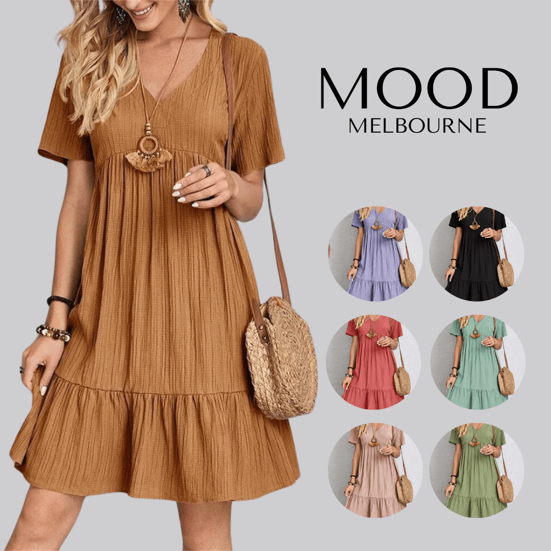 A-Linien-Kleid | Kurzarm | Sommerkleid | Damen-HauteBerlin