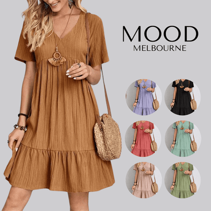 A-Linien-Kleid | Kurzarm | Sommerkleid | Damen-HauteBerlin