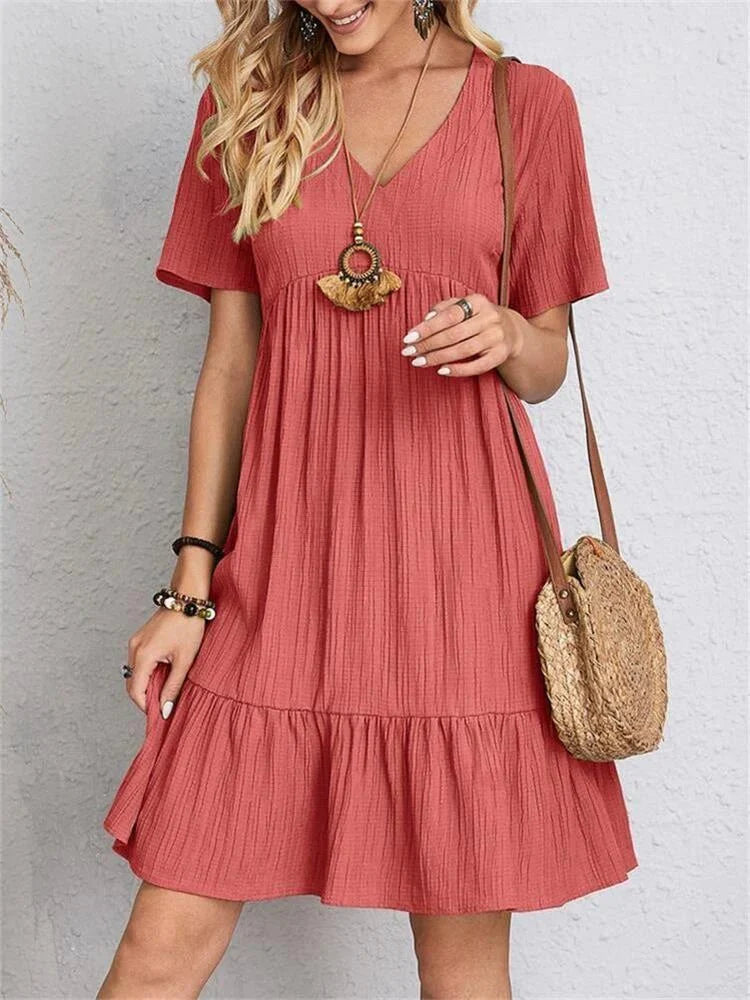 A-Linien-Kleid | Kurzarm | Sommerkleid | Damen-HauteBerlin