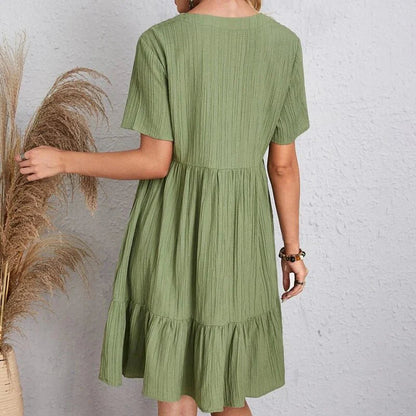 A-Linien-Kleid | Kurzarm | Sommerkleid | Damen-HauteBerlin