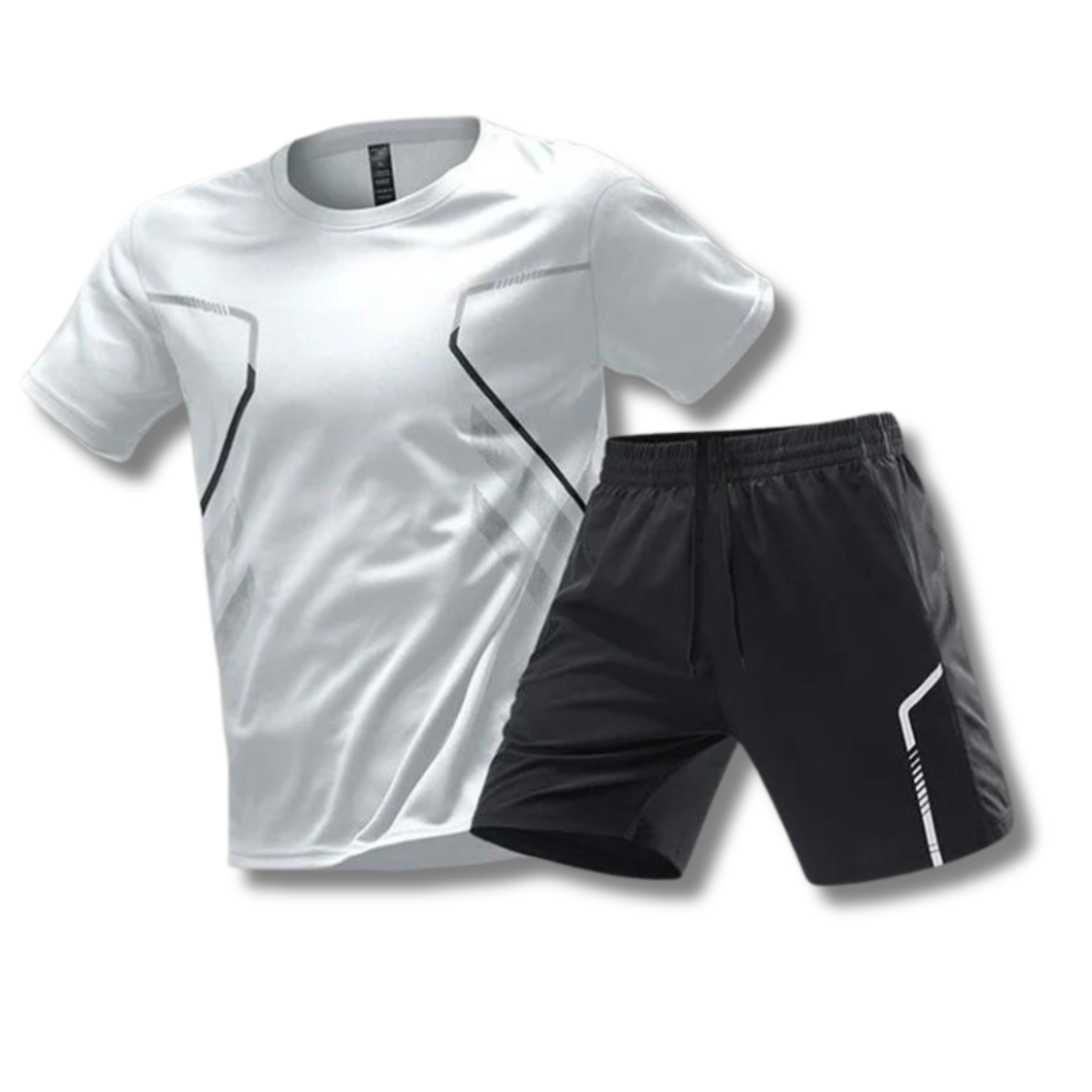 Activewear Set - T-Shirt - Shorts - Fitnesskleidung - Trainingskleidung für Männer-HauteBerlin