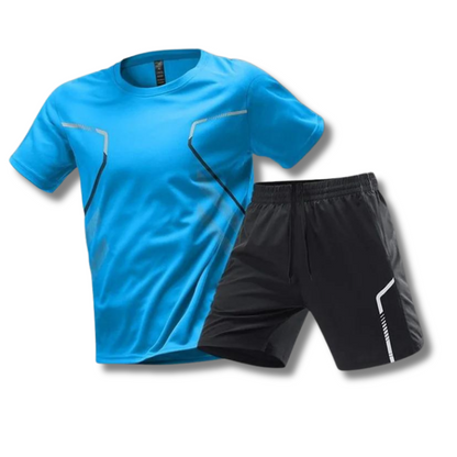 Activewear Set - T-Shirt - Shorts - Fitnesskleidung - Trainingskleidung für Männer-HauteBerlin