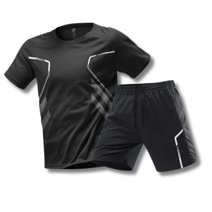 Activewear Set - T-Shirt - Shorts - Fitnesskleidung - Trainingskleidung für Männer-HauteBerlin