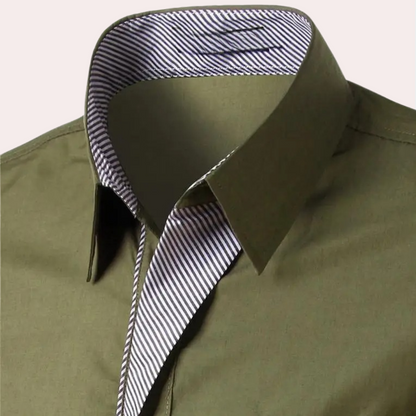 Anzughemd | Slim Fit | Langarm | Hemd mit Knopfleiste | Herrenhemd-HauteBerlin