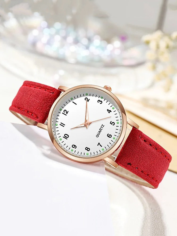 Armbanduhr Damen | Lederarmband | Roségold | Neun Farben-HauteBerlin