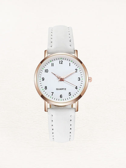 Armbanduhr Damen | Lederarmband | Roségold | Neun Farben-HauteBerlin