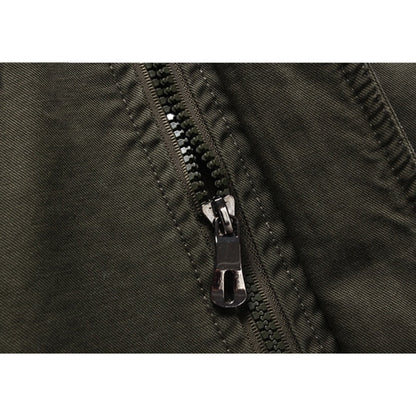 Armeegrüne Jacke | Zip-Up | Taschen | Herrenjacke | Outdoorjacke-HauteBerlin