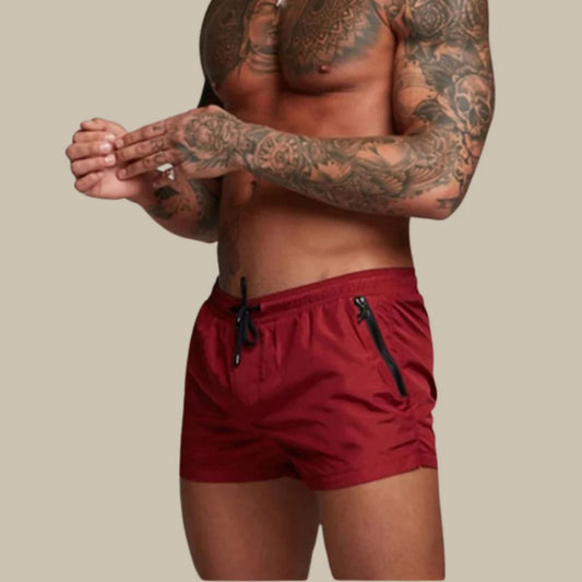 Badehose – elastischer Bund – Kordelzug – Badeshorts – Herren-Bademode-HauteBerlin