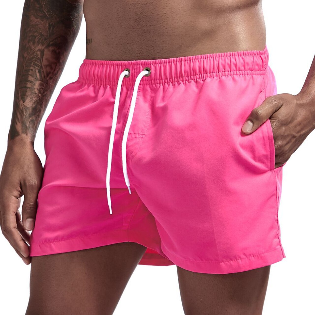 Badeshorts - Elastische Taille für Männer Schnell trocknende Badehose für den Strand-HauteBerlin