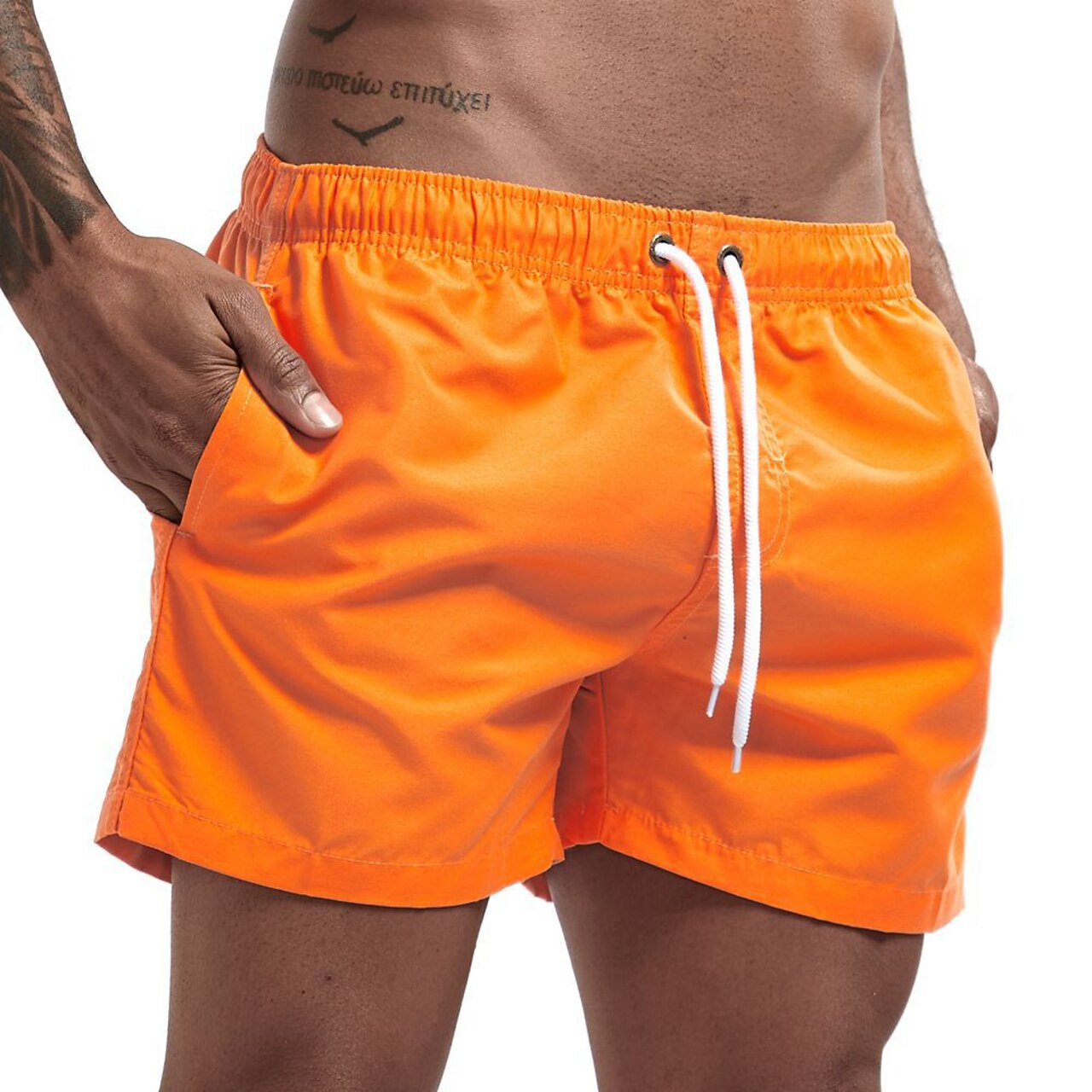 Badeshorts - Elastische Taille für Männer Schnell trocknende Badehose für den Strand-HauteBerlin