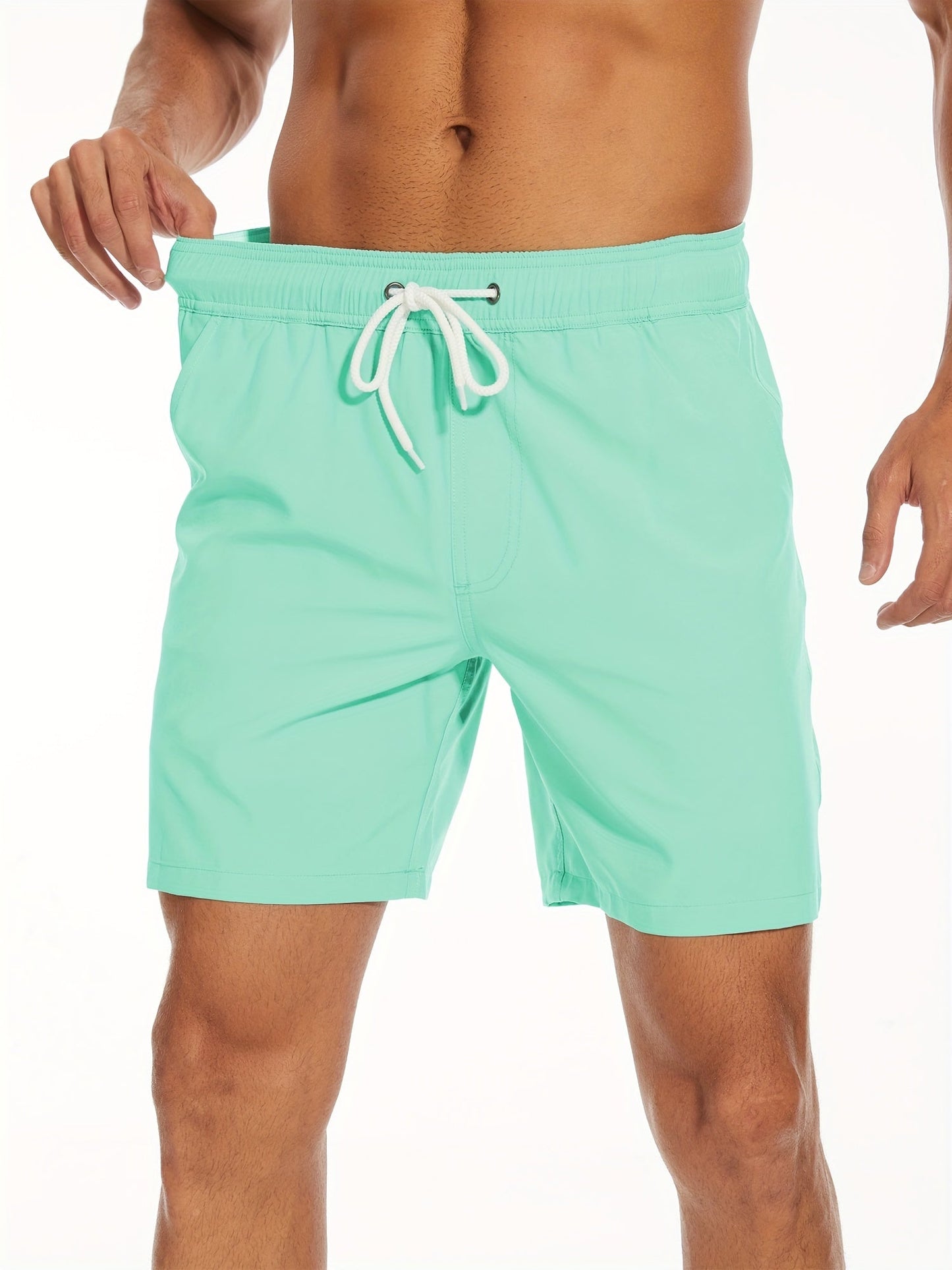 Badeshorts - Men's Drawstring Quick Dry 2-in-1 Board Shorts-HauteBerlin