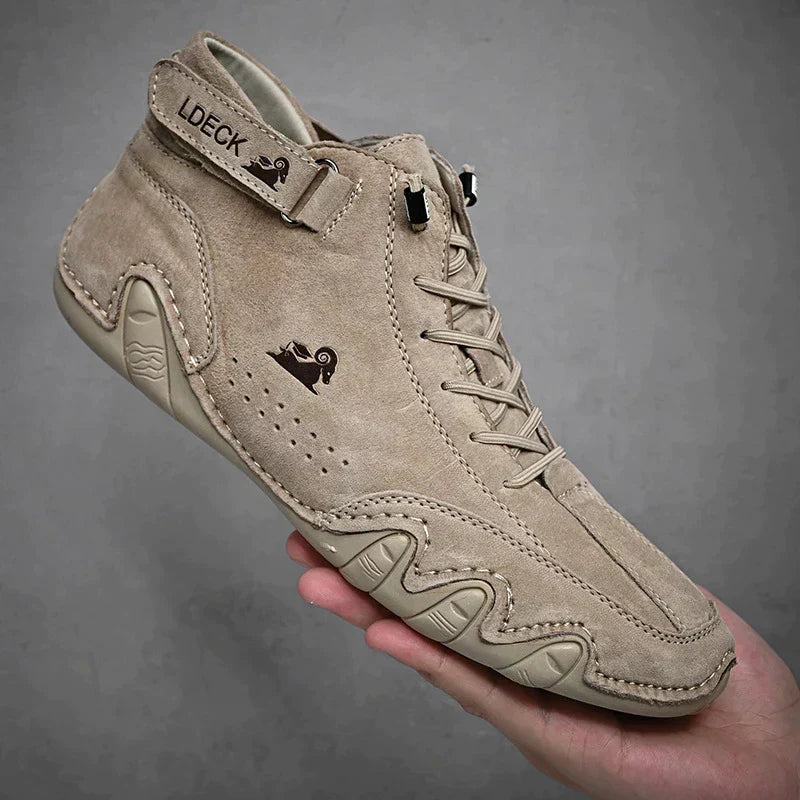 Barfußschuhe | Rutschfest | Slip-On | Sneakers mit Knöchelriemen | Herrenschuhe-HauteBerlin