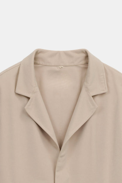 Blazer | Beige | Einreihig | Leichte Jacke | Herrenjacke-HauteBerlin