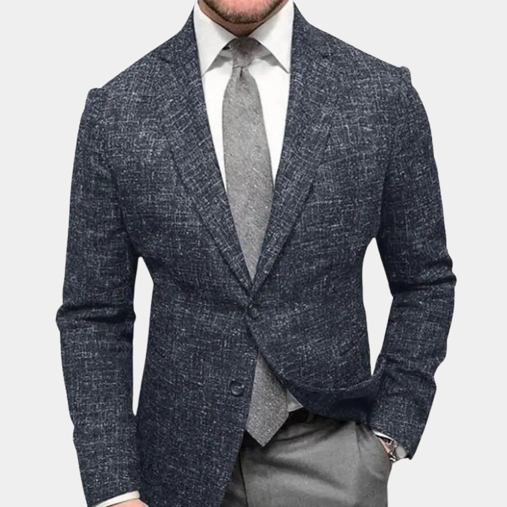 Blazer-Jacke | Lässig | Einreihig | Anzug-Blazer | Schmal geschnittener Herrenblazer-HauteBerlin