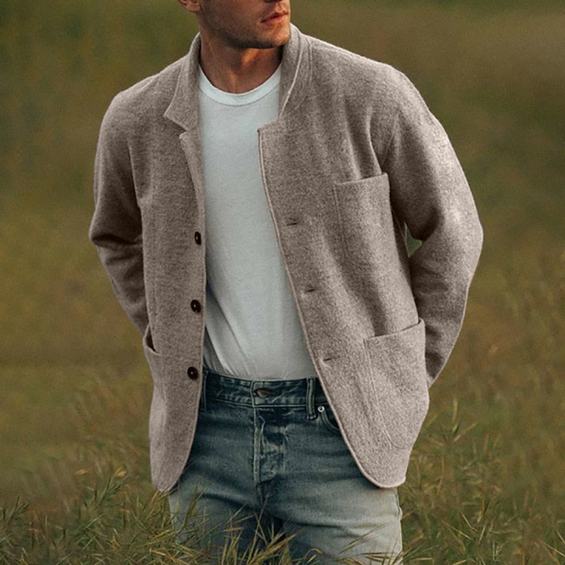 Blazer Jacke - Taschen - Knopfleiste - Casual Blazer - Herrenjacke-HauteBerlin