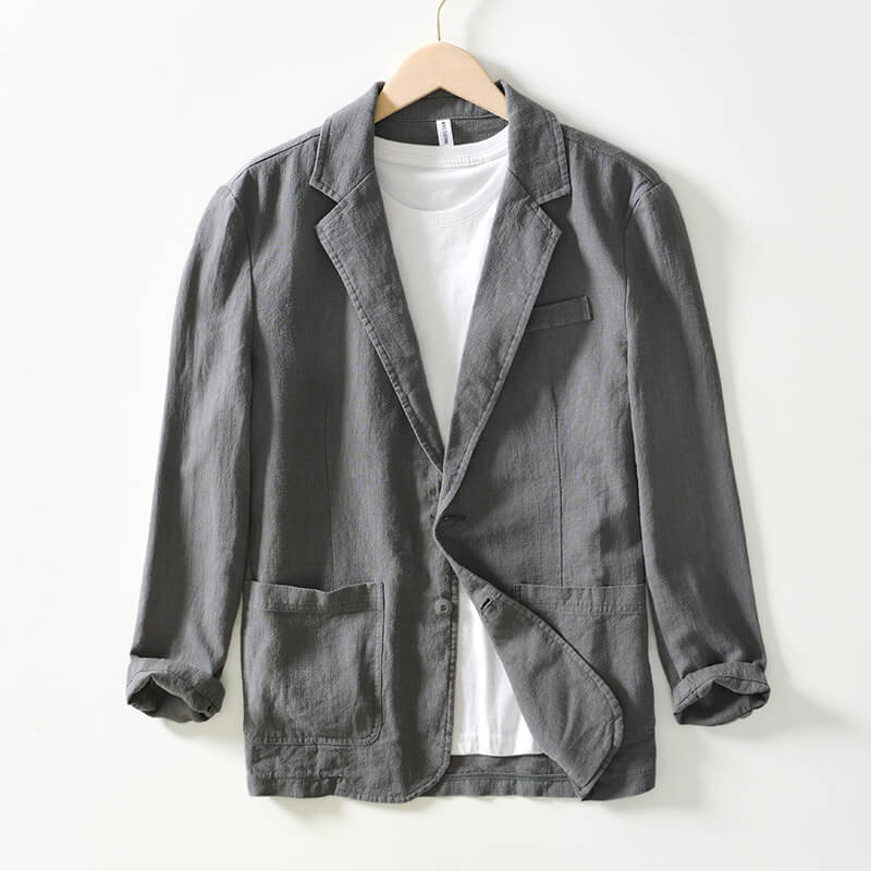Blazerjacke | Einreiher – leicht – Leinenblazer | Herrenjacken-HauteBerlin