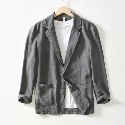 Blazerjacke | Einreiher – leicht – Leinenblazer | Herrenjacken-HauteBerlin