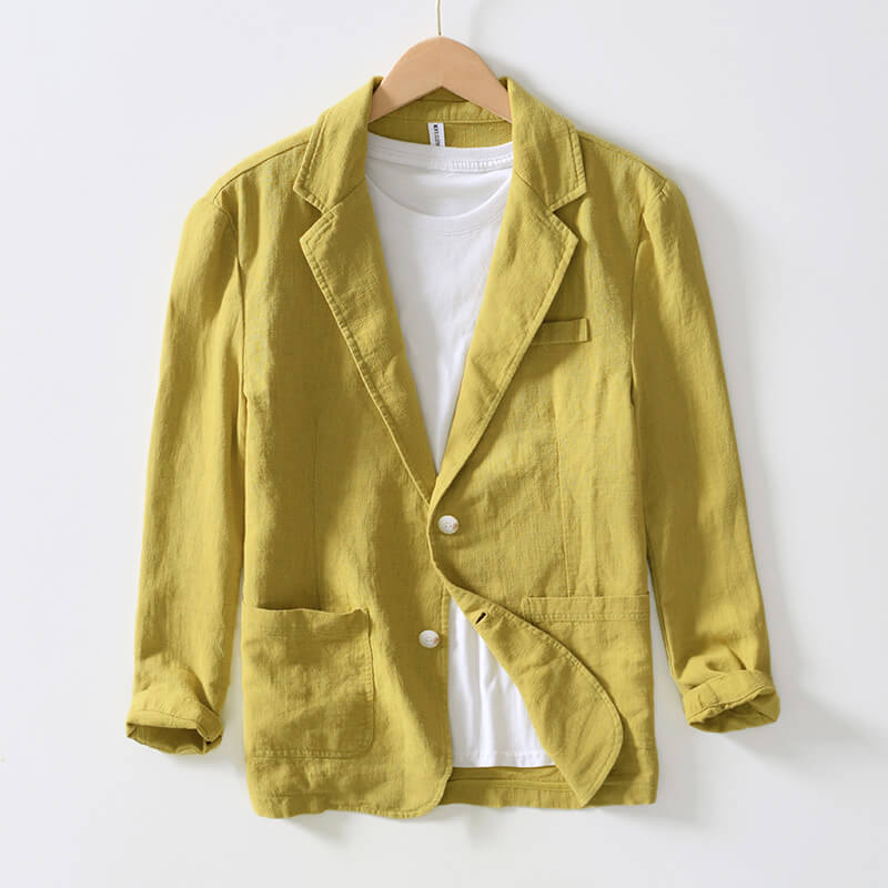 Blazerjacke | Einreiher – leicht – Leinenblazer | Herrenjacken-HauteBerlin