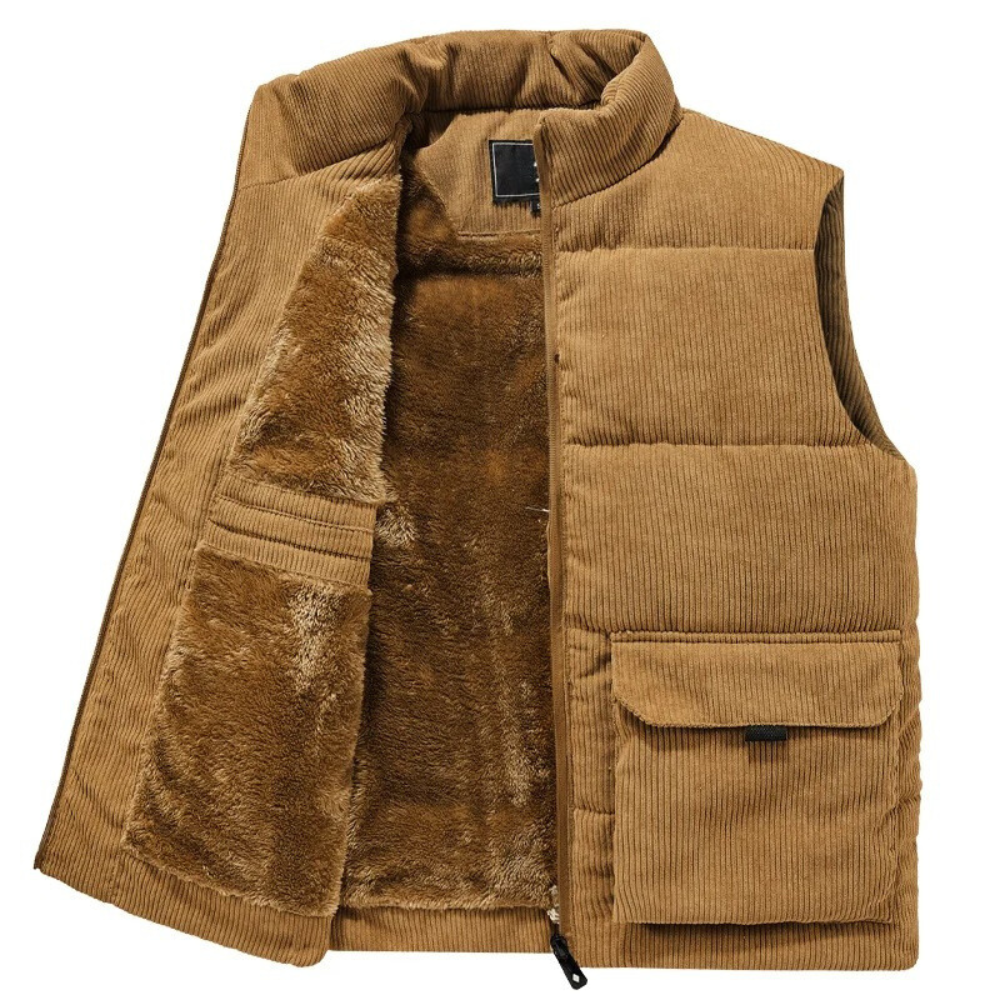Bodywarmer | Cord | Gefüttert | Pufferweste | Herrenweste-HauteBerlin