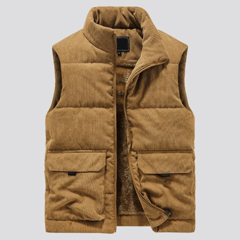 Bodywarmer | Cord | Gefüttert | Pufferweste | Herrenweste-HauteBerlin