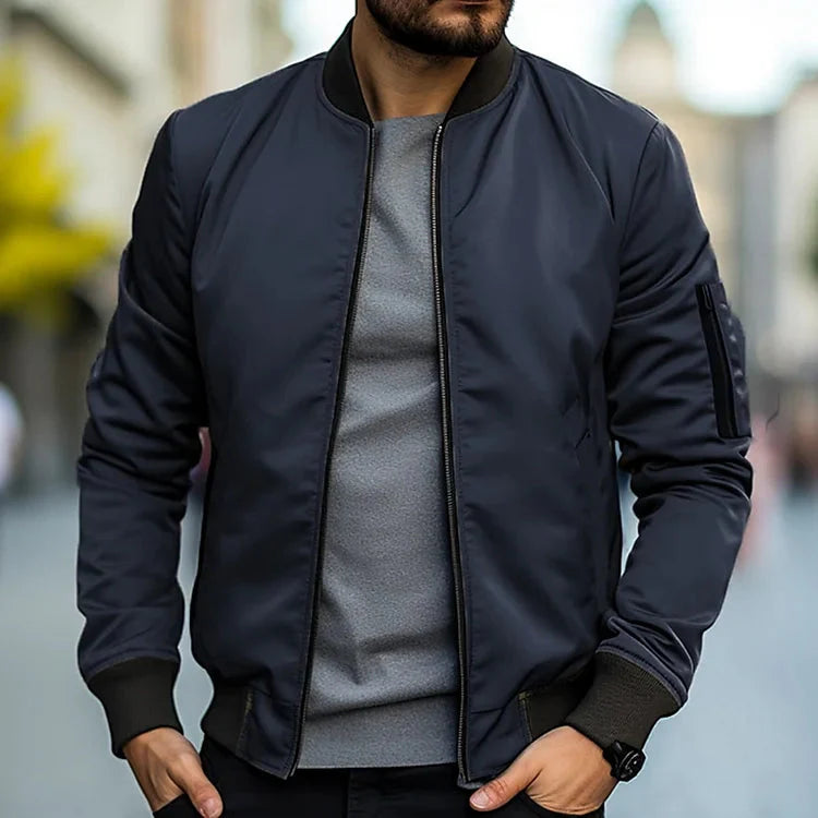 Bomberjacke – Herren-Streetwear-Jacken mit Reißverschluss für den Herbst-HauteBerlin