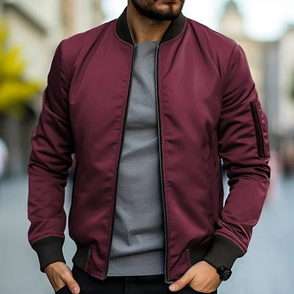 Bomberjacke – Herren-Streetwear-Jacken mit Reißverschluss für den Herbst-HauteBerlin