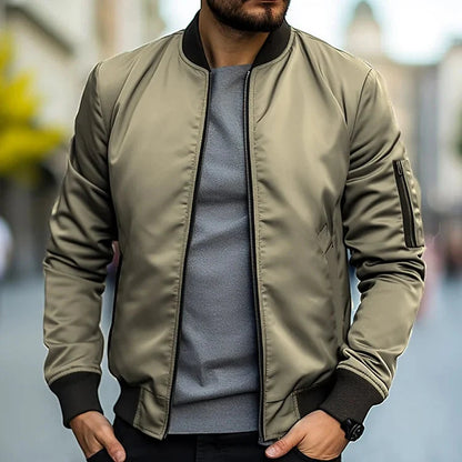 Bomberjacke – Herren-Streetwear-Jacken mit Reißverschluss für den Herbst-HauteBerlin