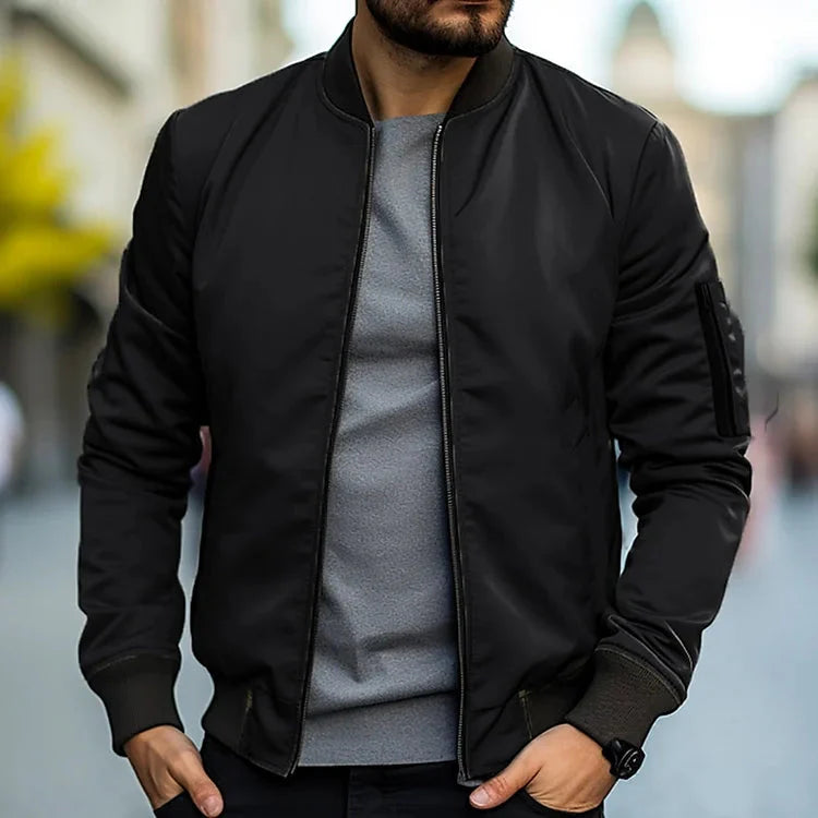 Bomberjacke – Herren-Streetwear-Jacken mit Reißverschluss für den Herbst-HauteBerlin