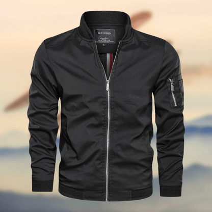Bomberjacke – Leichte Harrington-Jacke mit Reißverschluss für Herren-HauteBerlin