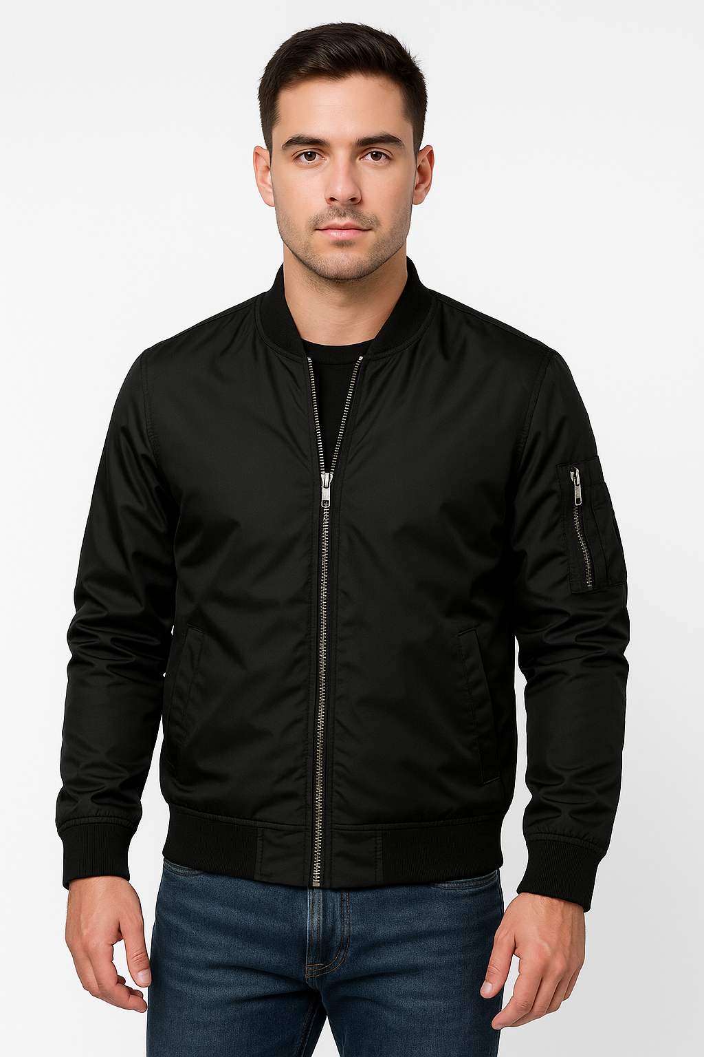 Bomberjacke | Reißverschluss | Winddicht | Sommerjacke | Herrenjacke-HauteBerlin