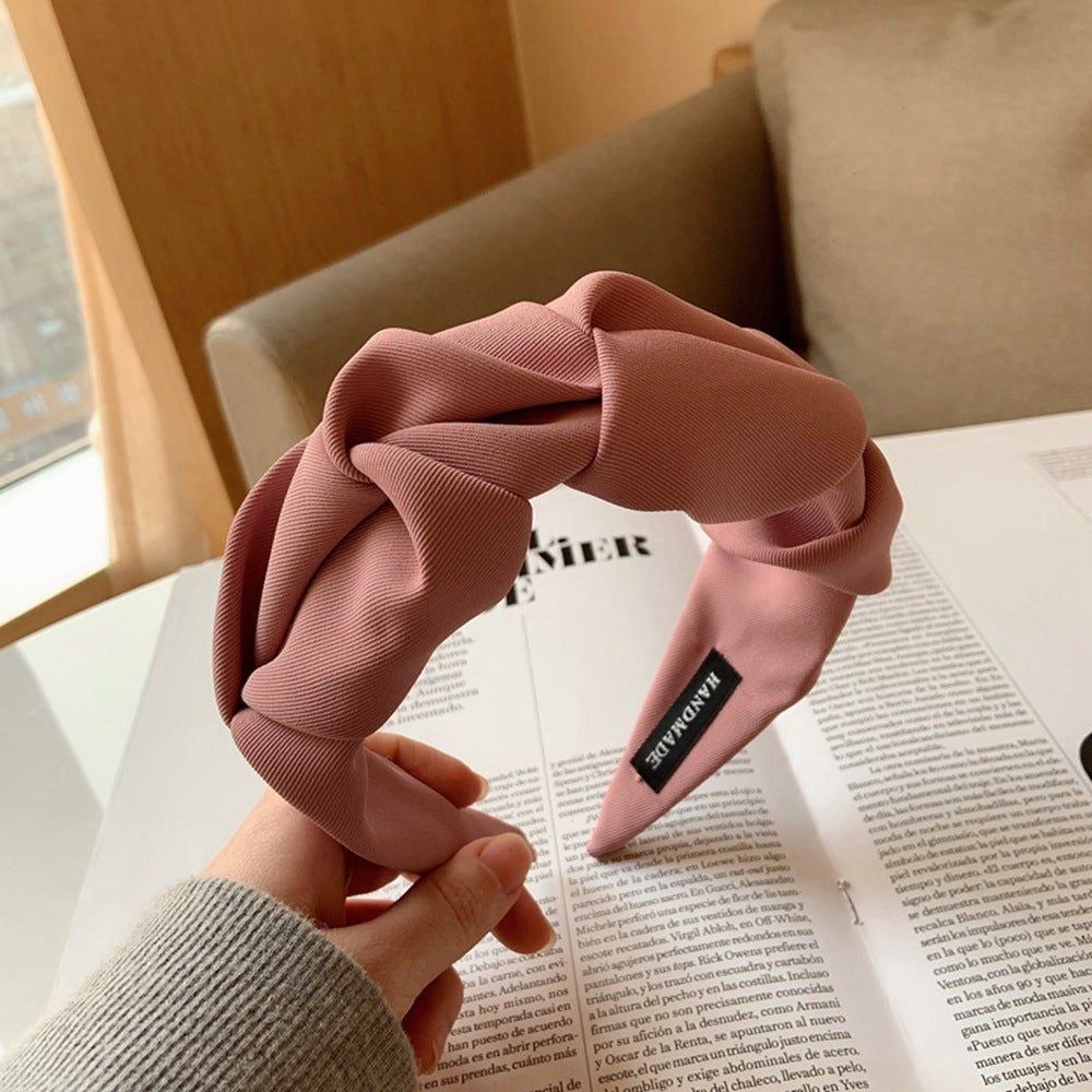 Breites Stirnband – Bequem – Stoff – Gerüschtes Haarband – Haaraccessoire für Frauen-HauteBerlin