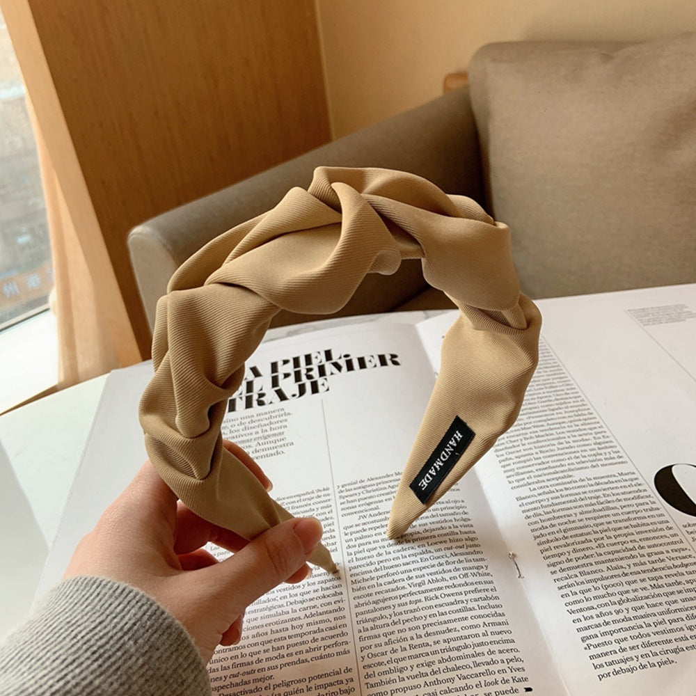 Breites Stirnband – Bequem – Stoff – Gerüschtes Haarband – Haaraccessoire für Frauen-HauteBerlin