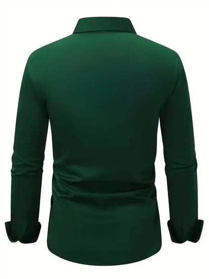 Bügelfreies Hemd | Knitterfrei | Slim Fit | Button-Up Hemd | Herrenhemden-HauteBerlin