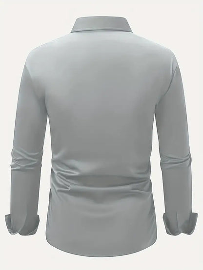 Bügelfreies Hemd | Knitterfrei | Slim Fit | Button-Up Hemd | Herrenhemden-HauteBerlin